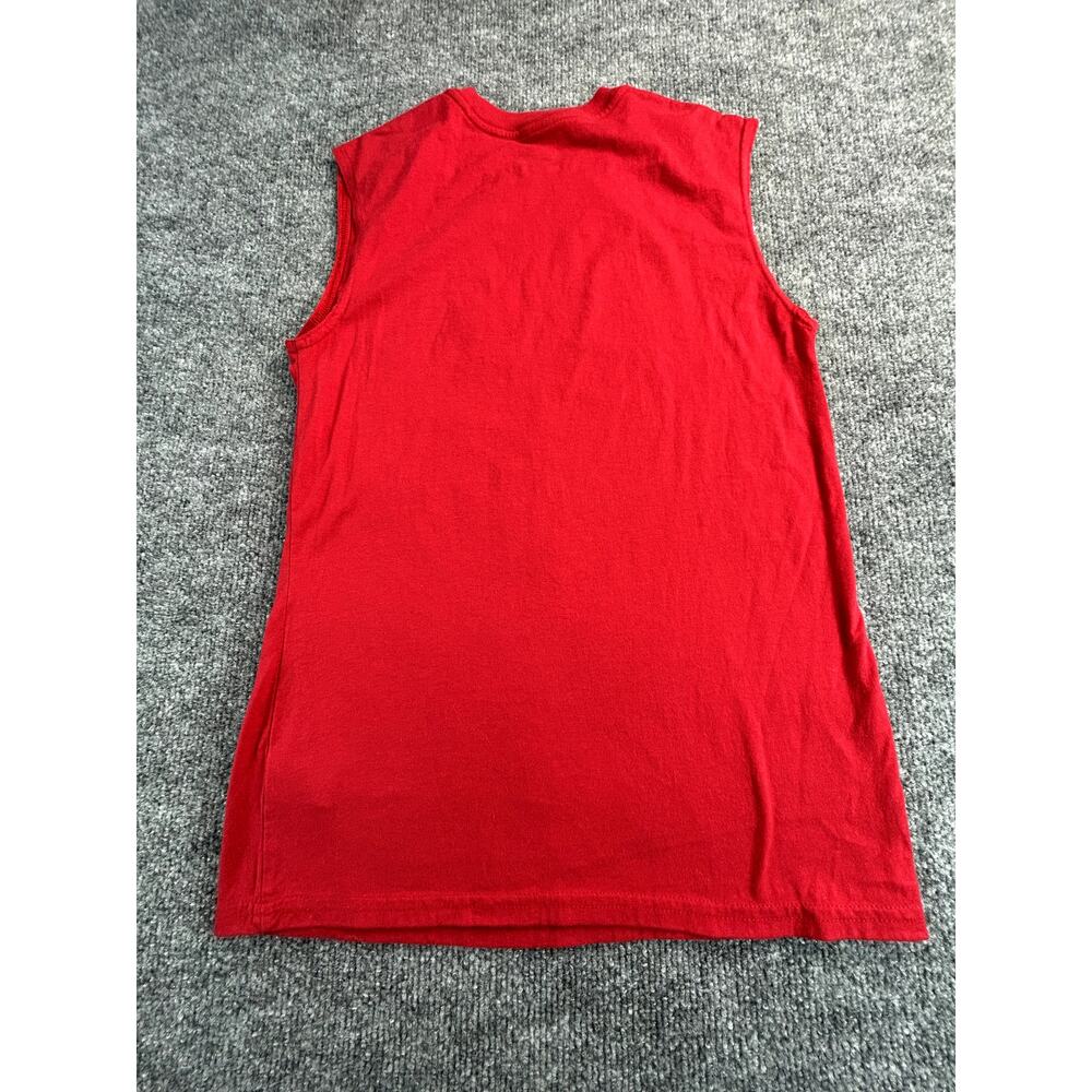 Way To Celebrate Patriotic Girls XL 14-16 Sleeveless TankRed USA Flag Peace Sign - Picture 2 of 6